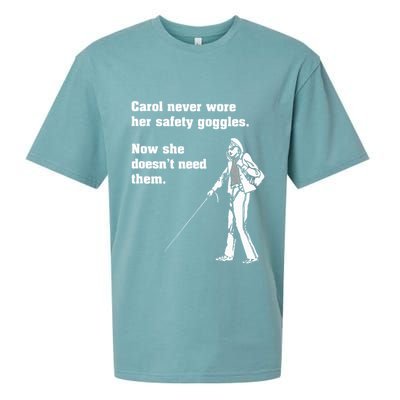 Carol Safety Goggles Funny Science T Chemistry Sueded Cloud Jersey T-Shirt