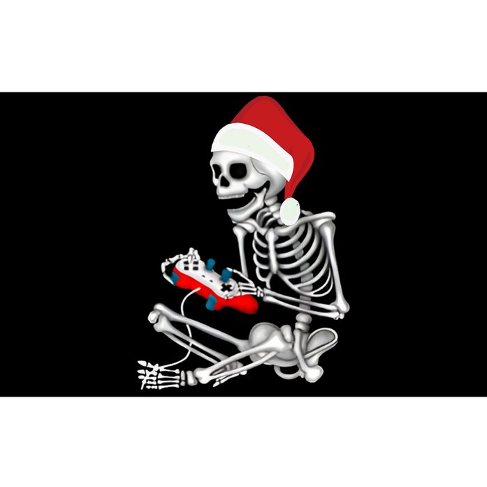 Christmas Skeleton Gamer Video Gaming Bumper Sticker