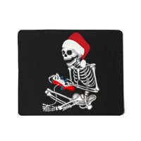 Christmas Skeleton Gamer Video Gaming Mousepad