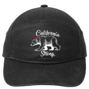 California Strong Grizzly Bear 7-Panel Snapback Hat