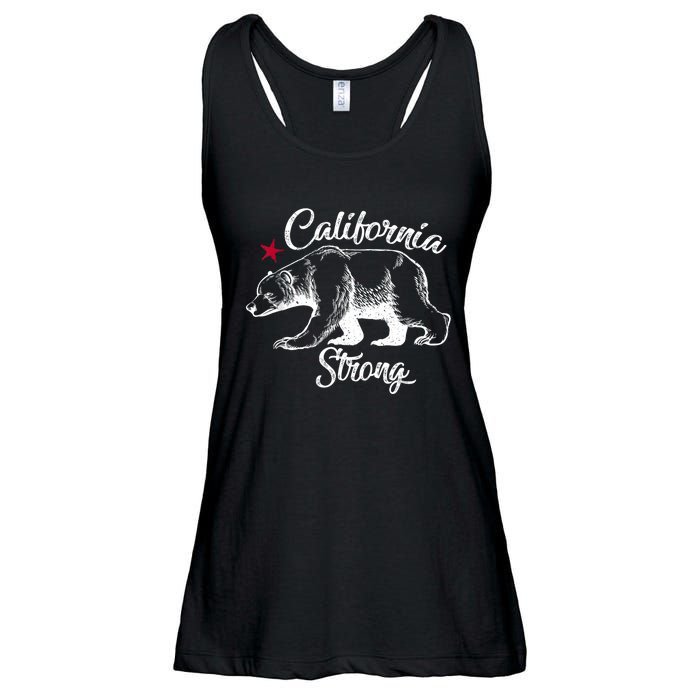 California Strong Grizzly Bear Ladies Essential Flowy Tank