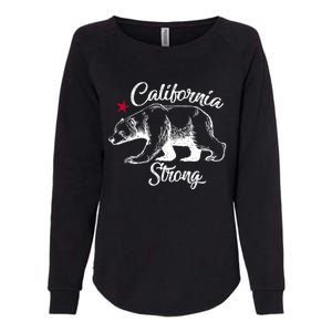 California Strong Grizzly Bear Womens California Wash Sweatshirt