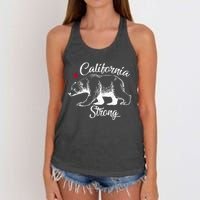 California Strong Grizzly Bear Women's Knotted Racerback Tank