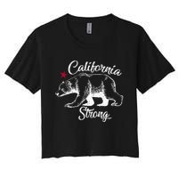 California Strong Grizzly Bear Women's Crop Top Tee