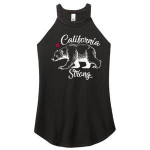 California Strong Grizzly Bear Women's Perfect Tri Rocker Tank