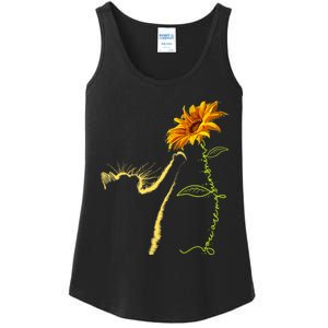 Cat Sunflower Gifts For Cat Lovers Cat Mom Cat Lady Ladies Essential Tank