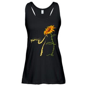 Cat Sunflower Gifts For Cat Lovers Cat Mom Cat Lady Ladies Essential Flowy Tank