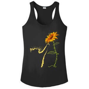 Cat Sunflower Gifts For Cat Lovers Cat Mom Cat Lady Ladies PosiCharge Competitor Racerback Tank