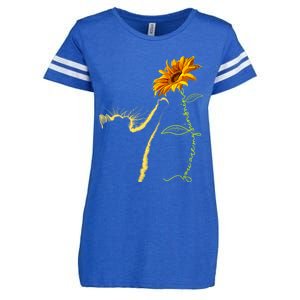 Cat Sunflower Gifts For Cat Lovers Cat Mom Cat Lady Enza Ladies Jersey Football T-Shirt