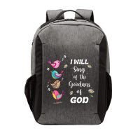 Cute Sing Goodness Of God Christian Bible Verse Vector Backpack