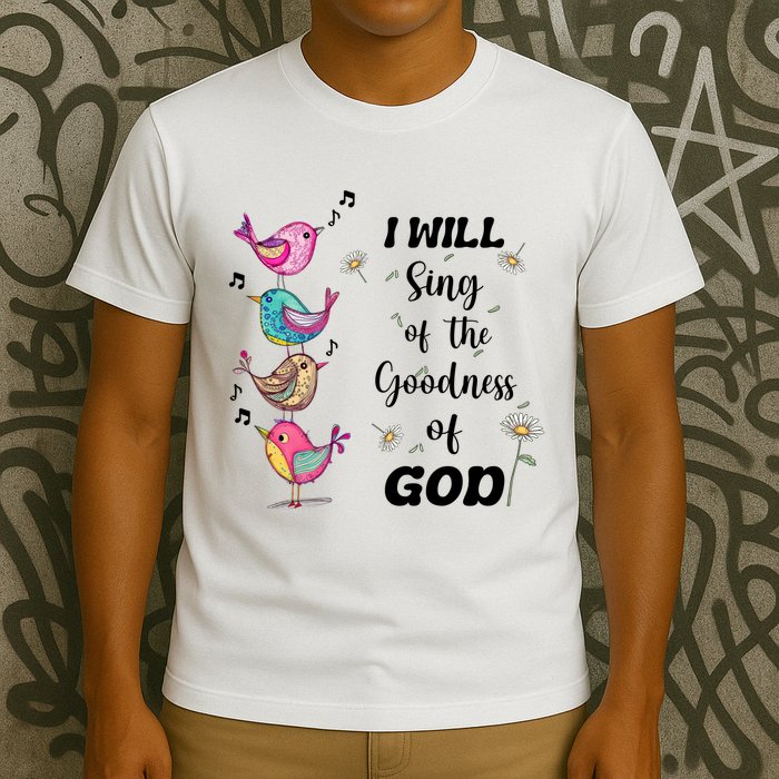Cute Sing Goodness Of God Christian Bible Verse T-Shirt