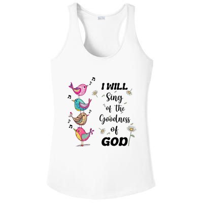Cute Sing Goodness Of God Christian Bible Verse Ladies PosiCharge Competitor Racerback Tank