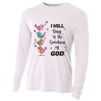 Cute Sing Goodness Of God Christian Bible Verse Cooling Performance Long Sleeve Crew