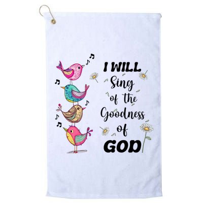 Cute Sing Goodness Of God Christian Bible Verse Golf Towel