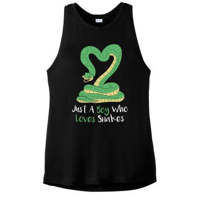 Cute Snake Gift Girl Boy Boa Constrictor Ladies PosiCharge Tri-Blend Wicking Tank