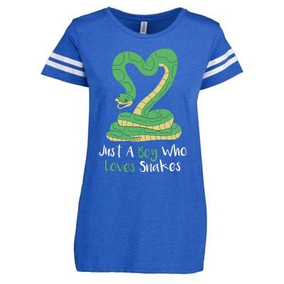 Cute Snake Gift Girl Boy Boa Constrictor Enza Ladies Jersey Football T-Shirt