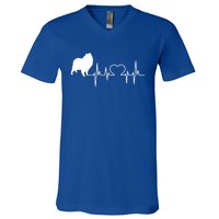 Cloud Spitz Ger Spitz Heartbeat Gift V-Neck T-Shirt