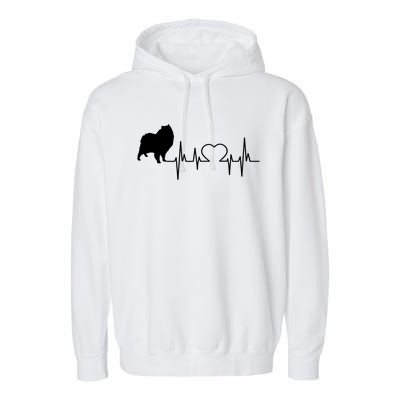 Cloud Spitz Ger Spitz Heartbeat Gift Garment-Dyed Fleece Hoodie