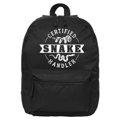 Certified Snake Handler 16 in Basic Backpack