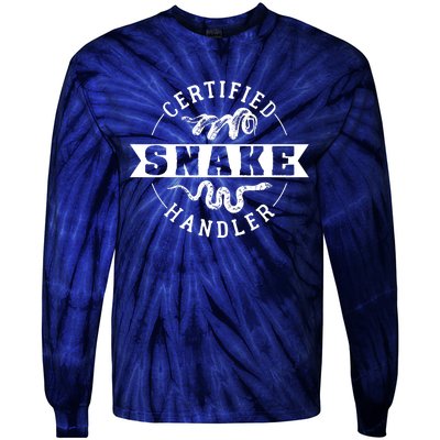 Certified Snake Handler Tie-Dye Long Sleeve Shirt