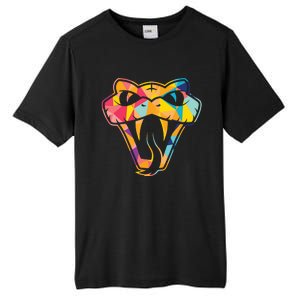 Colorful Snake Head Serpent Tall Fusion ChromaSoft Performance T-Shirt