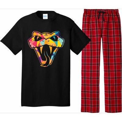 Colorful Snake Head Serpent Pajama Set