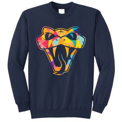 Colorful Snake Head Serpent Sweatshirt