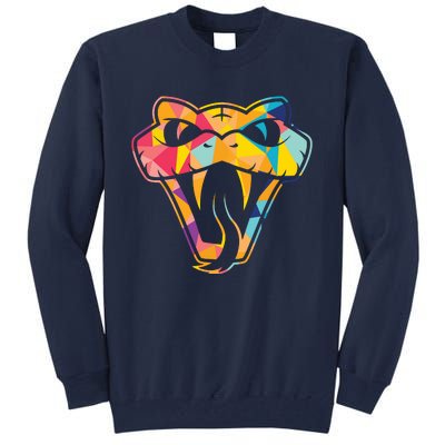 Colorful Snake Head Serpent Tall Sweatshirt