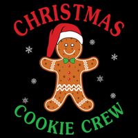 Christmas Santa Hat Gingerbread Cookie Crew Baking Team Great Gift Cooling Performance Crew T-Shirt