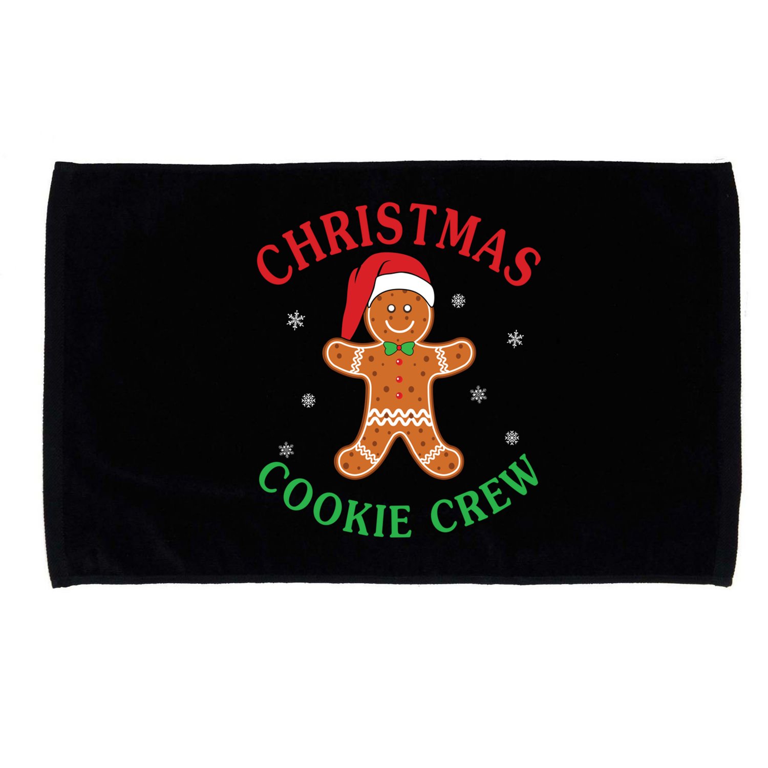 Christmas Santa Hat Gingerbread Cookie Crew Baking Team Great Gift Microfiber Hand Towel