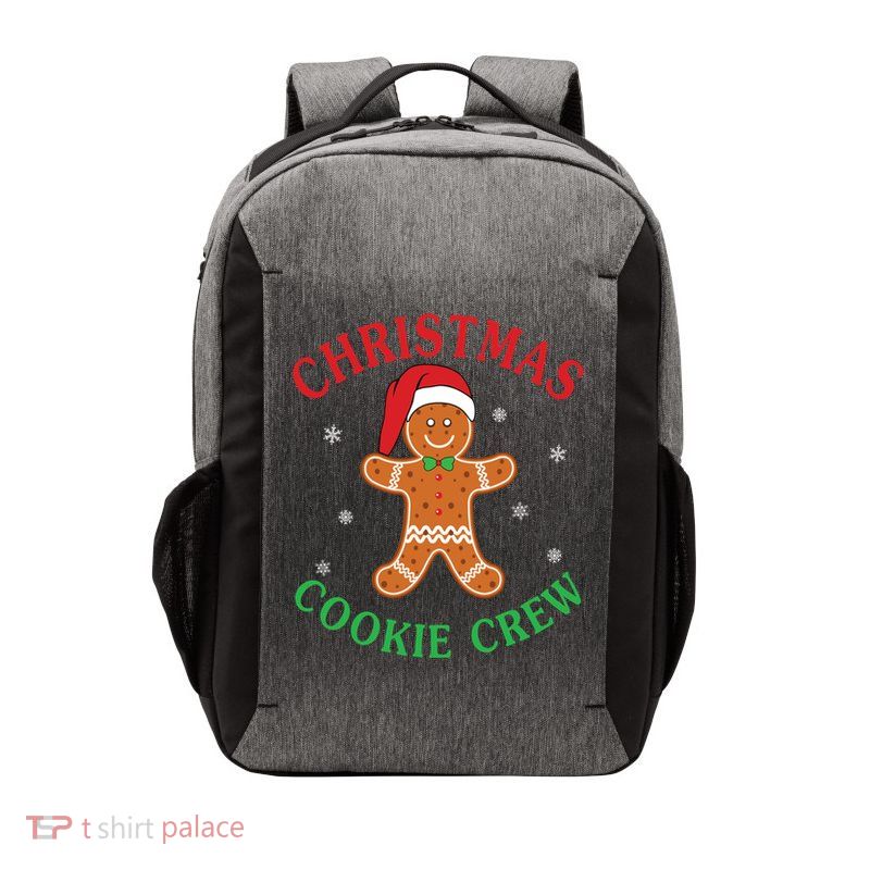 Christmas Santa Hat Gingerbread Cookie Crew Baking Team Great Gift Vector Backpack