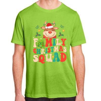 Cute Santa Hat Reindeer Family Christmas Squad Xmas Pajama Gift Adult ChromaSoft Performance T-Shirt