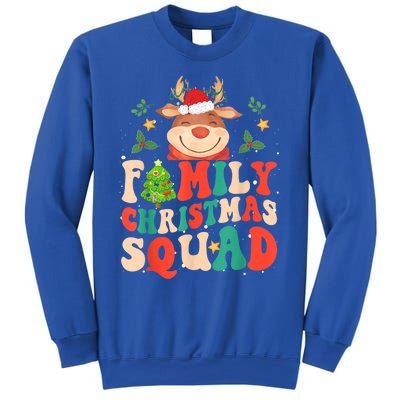 Cute Santa Hat Reindeer Family Christmas Squad Xmas Pajama Gift Sweatshirt