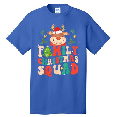 Cute Santa Hat Reindeer Family Christmas Squad Xmas Pajama Gift Tall T-Shirt