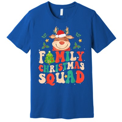 Cute Santa Hat Reindeer Family Christmas Squad Xmas Pajama Gift Premium T-Shirt