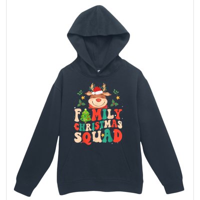 Cute Santa Hat Reindeer Family Christmas Squad Xmas Pajama Gift Urban Pullover Hoodie