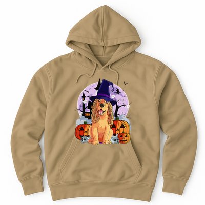 Cocker Spaniel Happy Halloween Dog Witch Pumpkin Hoodie