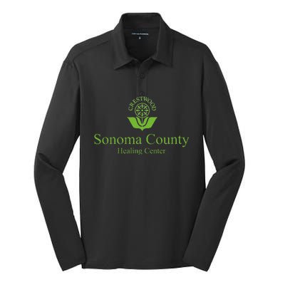 Crestwood Sonoma Healing Center Silk Touch Performance Long Sleeve Polo