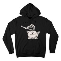 Cat Skeleton Hand Lazy Halloween Costume Cool Bones Kitten Hoodie