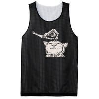 Cat Skeleton Hand Lazy Halloween Costume Cool Bones Kitten Mesh Reversible Basketball Jersey Tank