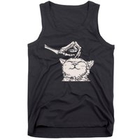 Cat Skeleton Hand Lazy Halloween Costume Cool Bones Kitten Tank Top