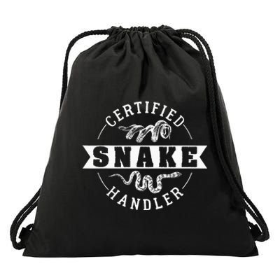 Certified Snake Handler Drawstring Bag