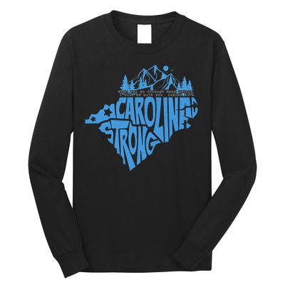 Carolina Strong Hurricane Relief Western Nc Long Sleeve Shirt