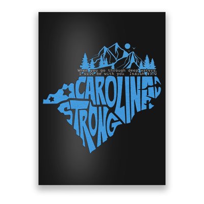 Carolina Strong Hurricane Relief Western Nc Poster