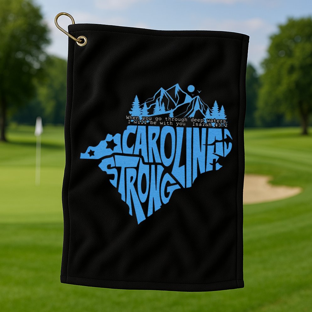 Carolina Strong Hurricane Relief Western Nc Golf Towel