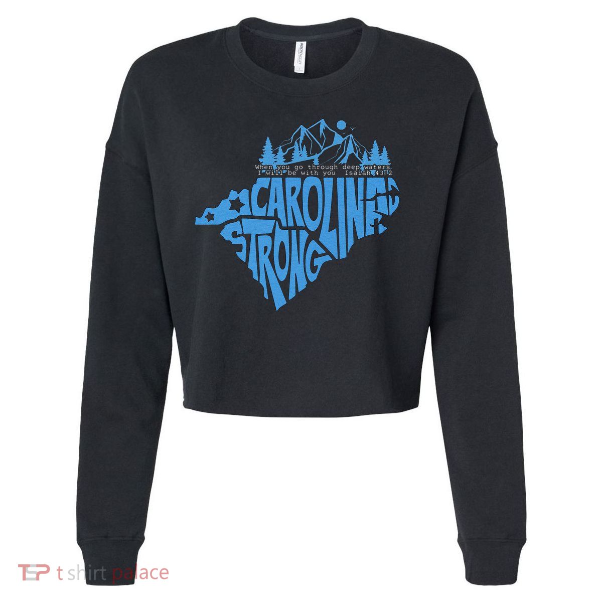 Carolina Strong Hurricane Relief Western Nc Cropped Pullover Crew