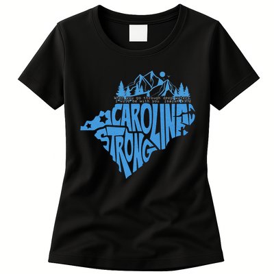 Carolina Strong Hurricane Relief Western Nc Womens T-Shirt