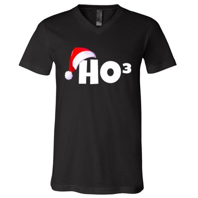 Christmas Santa Hohoho Math & Physics Joke V-Neck T-Shirt