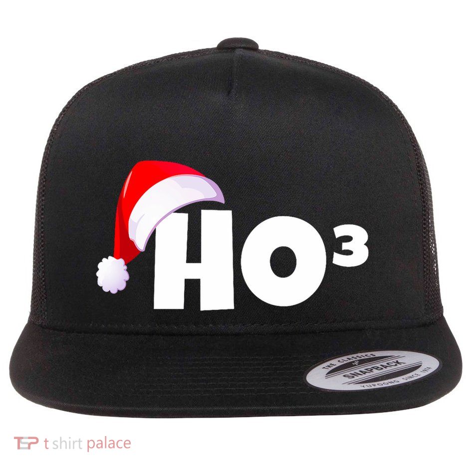 Christmas Santa Hohoho Math & Physics Joke Flat Bill Trucker Hat