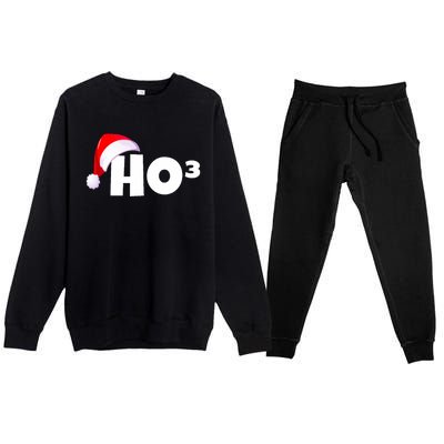 Christmas Santa Hohoho Math & Physics Joke Premium Crewneck Sweatsuit Set